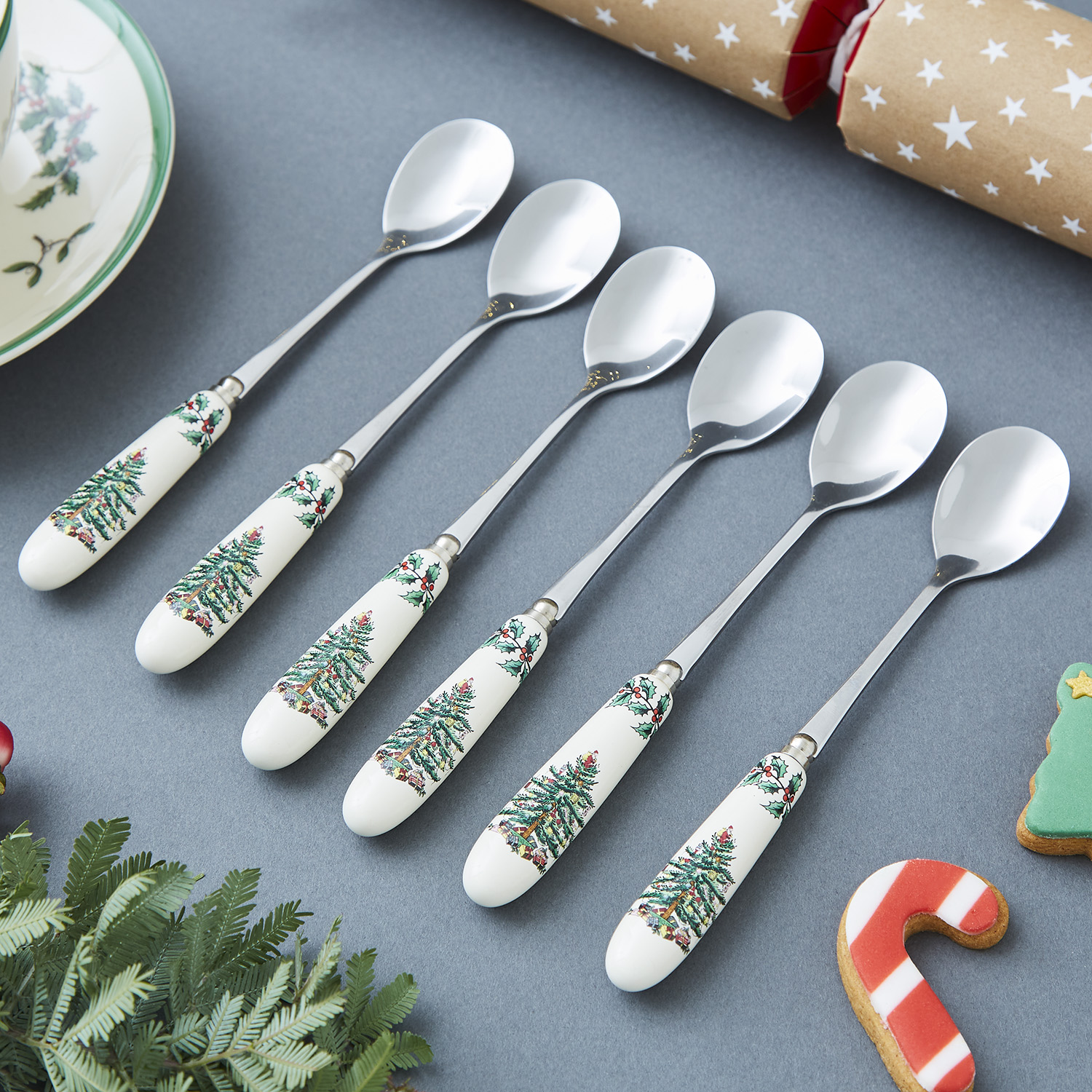 Christmas Tree Teaspoons Set of 6 image number null